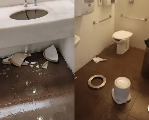 Cine Glauber Rocha teve espaços depredados antes de limitar acesso ao terraço - Imagem