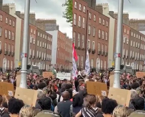 Irlandeses iniciam onda de protestos após morte de homem em abordagem - Imagem