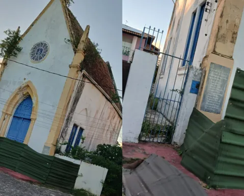 MPBA pede ação urgente contra desabamento de capela em Itaparica