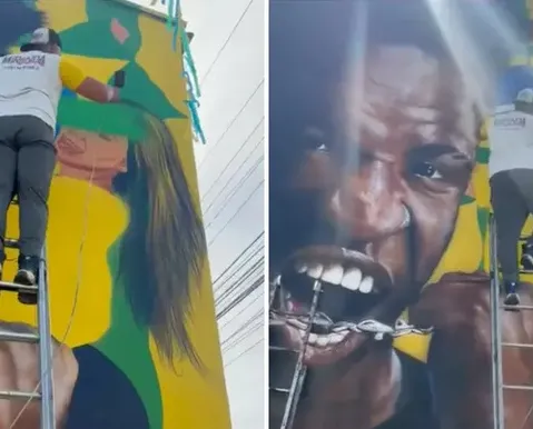 Virginia é apagada de mural decorado após término com Vini Jr - Imagem