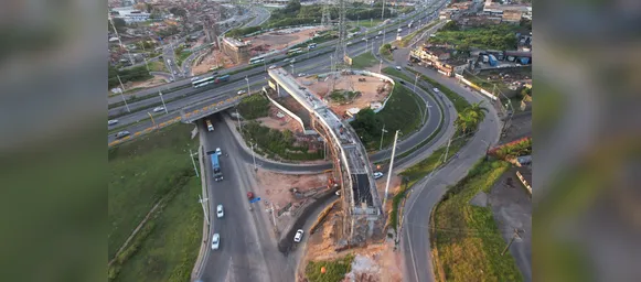 Obras do VLT avançam e modificam trânsito no entorno da BR-324 - Imagem