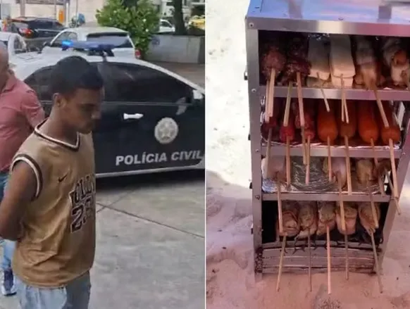 Ambulante é preso por tentar vender churrasquinho por R$ 10 mil para turista - Imagem