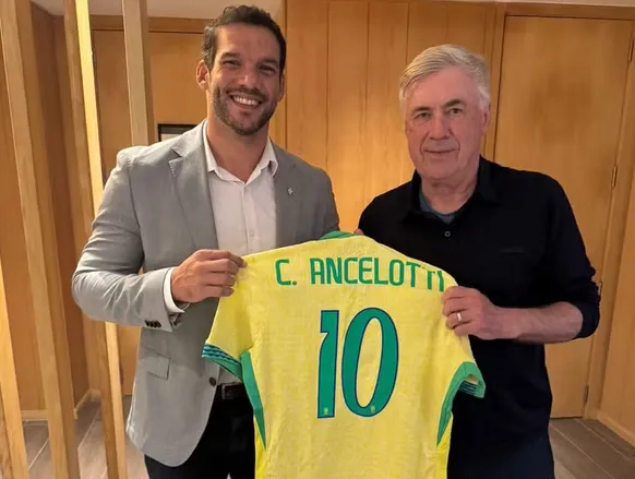 CBF revela prazo para renovação de Ancelotti com a Seleção; saiba - Imagem