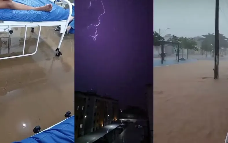 Hospital alagado e ruas destruídas: chuvas causam estragos na Bahia - Imagem