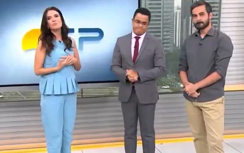 Jornalista da Globo chora ao vivo com notícia da morte de colega; veja - Imagem