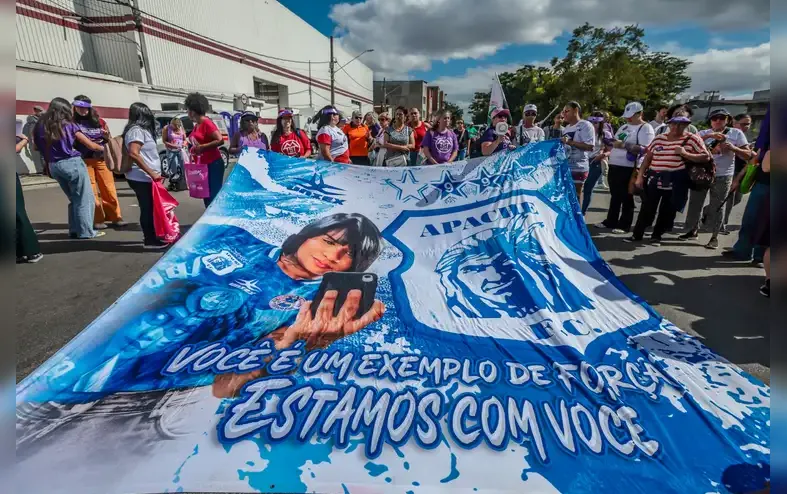 Ministras fazem ato para Tainara, mulher morta arrastada por ex - Imagem