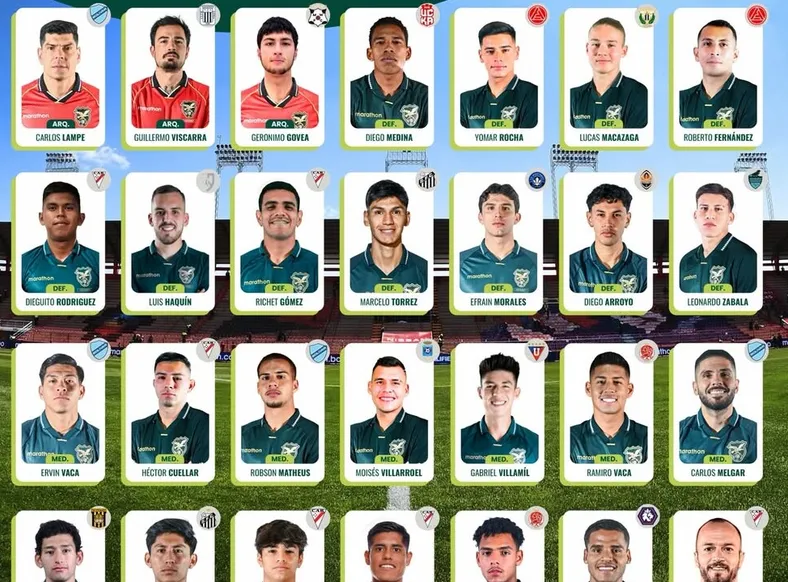 Bolívia convoca Miguelito e Marcelo Torrez, do Santos, para a repescagem - Imagem