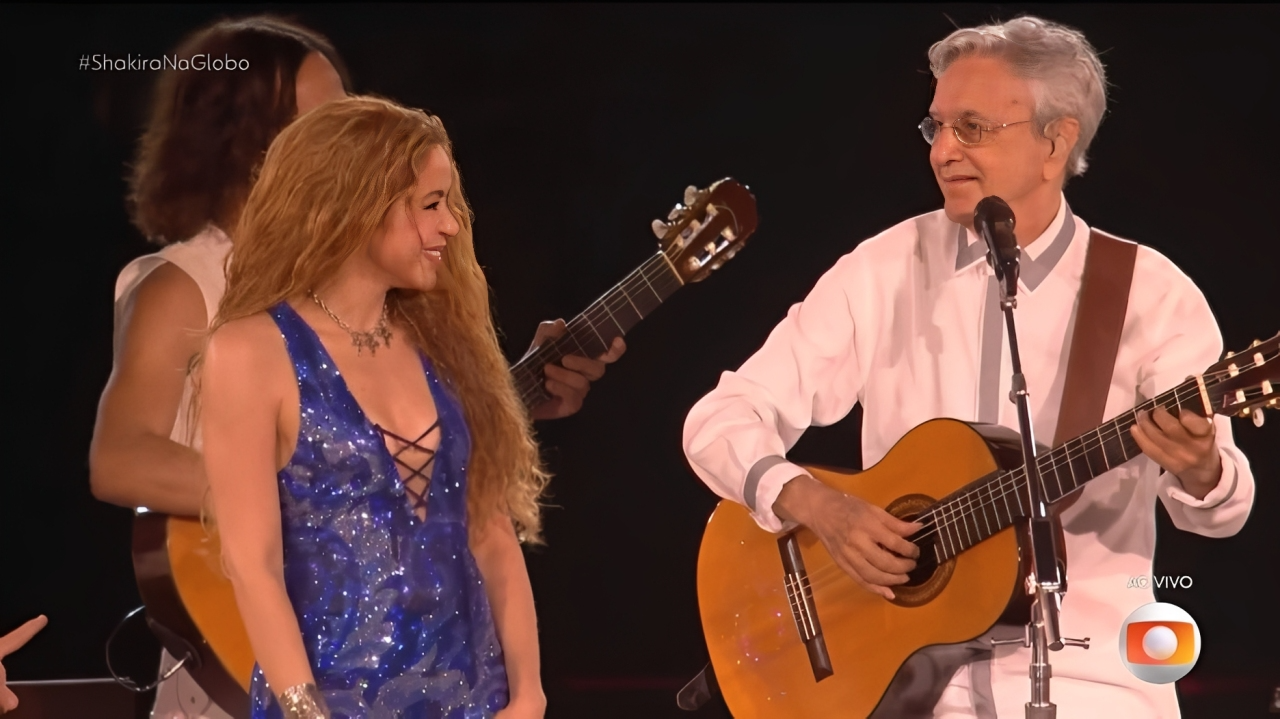 Caetano, Ivete e Bethânia levam Bahia ao show de Shakira no RJ