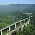 Rodovia brasileira corta a Mata Atlântica com viadutos de 70 metros imagem