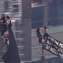 Casal é preso após escalar topo de prédio em Nova York para protestar