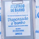 Prefeitura libera "atestado de banho" após onda de frio intenso