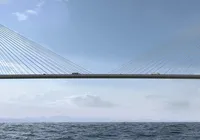 A ponte Salvador-Itaparica já anda em terra. Só fica faltando o primeiro pilar imagem
