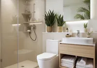 Banheiro ganha clima de spa com soluções simples