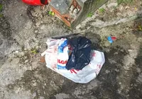 Corpo de bebê é encontrado dentro de saco plástico em terreno baldio na RMS