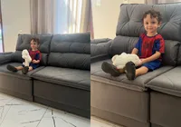Criança de 2 anos surpreende família ao comprar sofá parcelado em 10x