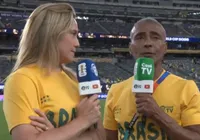 Fernanda Gentil decide falar sobre polêmica com Romário ao vivo na CazéTV
