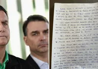 Flávio divulga carta de Dia dos Pais para Bolsonaro e chora; leia
