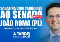 Grupo A TARDE sabatina João Roma nesta segunda-feira (10)