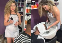 Influenciadora é ameaçada após abrir barbearia nudista