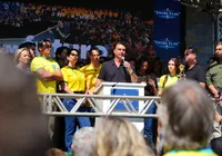 O palanque baiano de Flávio Bolsonaro