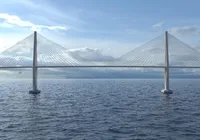 Obras da Ponte Salvador-Itaparica avançam com montagem de equipamento