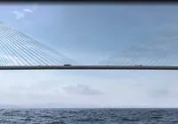 Obras da Ponte Salvador-Itaparica avançam com preparação de plataforma no mar