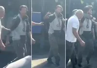 PM agride caminhoneiro com soco durante manifestação