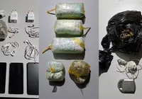 Presos são flagrados "pescando" drogas e celulares em presídio de Salvador