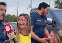 VÍDEO: Repórter é atropelada ao vivo durante transmissão da Copa do Mundo