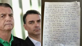 Flávio divulga carta de Dia dos Pais para Bolsonaro e chora; leia