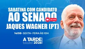 Grupo A TARDE sabatina Jaques Wagner nesta sexta-feira (14)