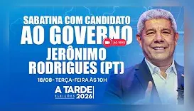 Grupo A TARDE sabatina Jerônimo Rodrigues nesta terça-feira (18)