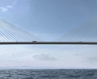 A ponte Salvador-Itaparica já anda em terra. Só fica faltando o primeiro pilar