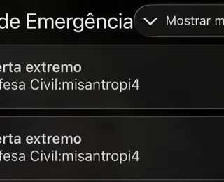 'Alerta Extremo' da Defesa Civil assusta brasileiros na madrugada; saiba o que motivou