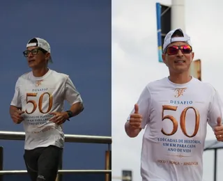 Aos 50 anos, homem corre 50 km para celebrar meio século de vida