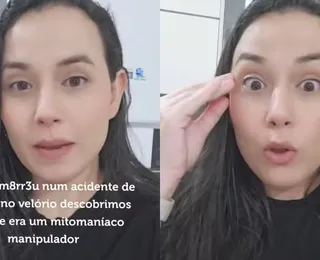 Baiana faz nova revelação após história de velório do marido viralizar