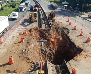 BR-324 entra em quarto dia de interdição com congestionamento de 4 km
