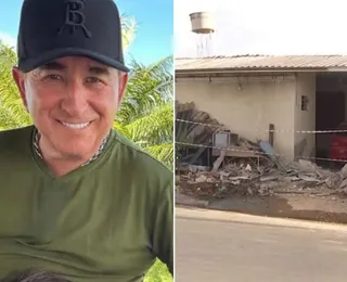 Caminhão de Amado Batista perde controle e destrói casas