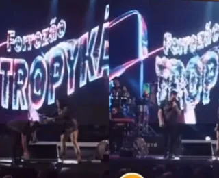 Cantor cai do palco durante show e é hospitalizado