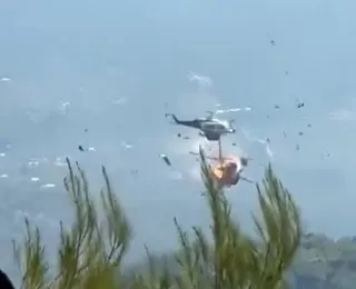 Dois militares morrem após helicópteros baterem durante combate a incêndio