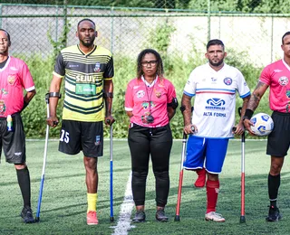 Dupla BaVi vence na primeira rodada do Baiano de Futebol de Amputados