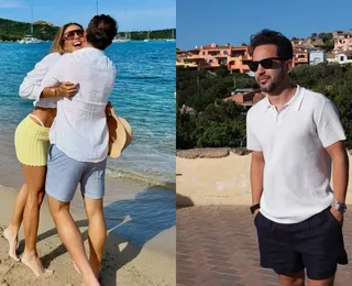 Everton Ribeiro e esposa aproveitam férias do Bahia na Europa