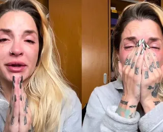 Ex-BBB faz denúncia de agressão contra ex-marido em vídeo aos prantos