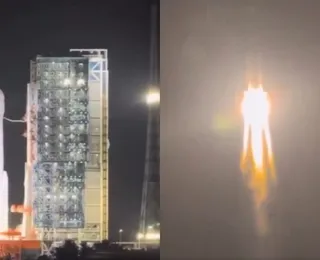 Foguete explode segundos após lançamento na China