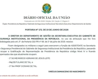 GSI convoca 'Fulano' e 'Cicrano' para proteger Planalto