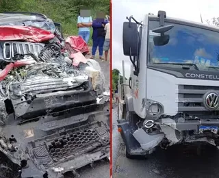Médico morre e irmão fica gravemente ferido após batida entre carro e caminhão