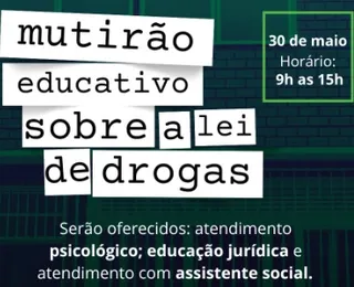 Mutirão oferece orientação jurídica, apoio social e atividade cultural