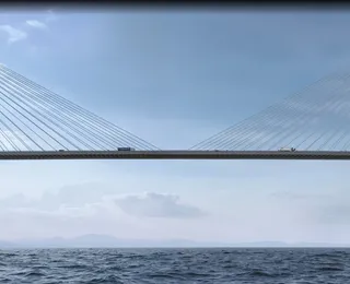 Obras da Ponte Salvador-Itaparica avançam com preparação de plataforma no mar