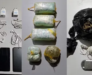Presos são flagrados "pescando" drogas e celulares em presídio de Salvador