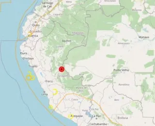Terremoto é registrado perto da fronteira entre Peru e Brasil